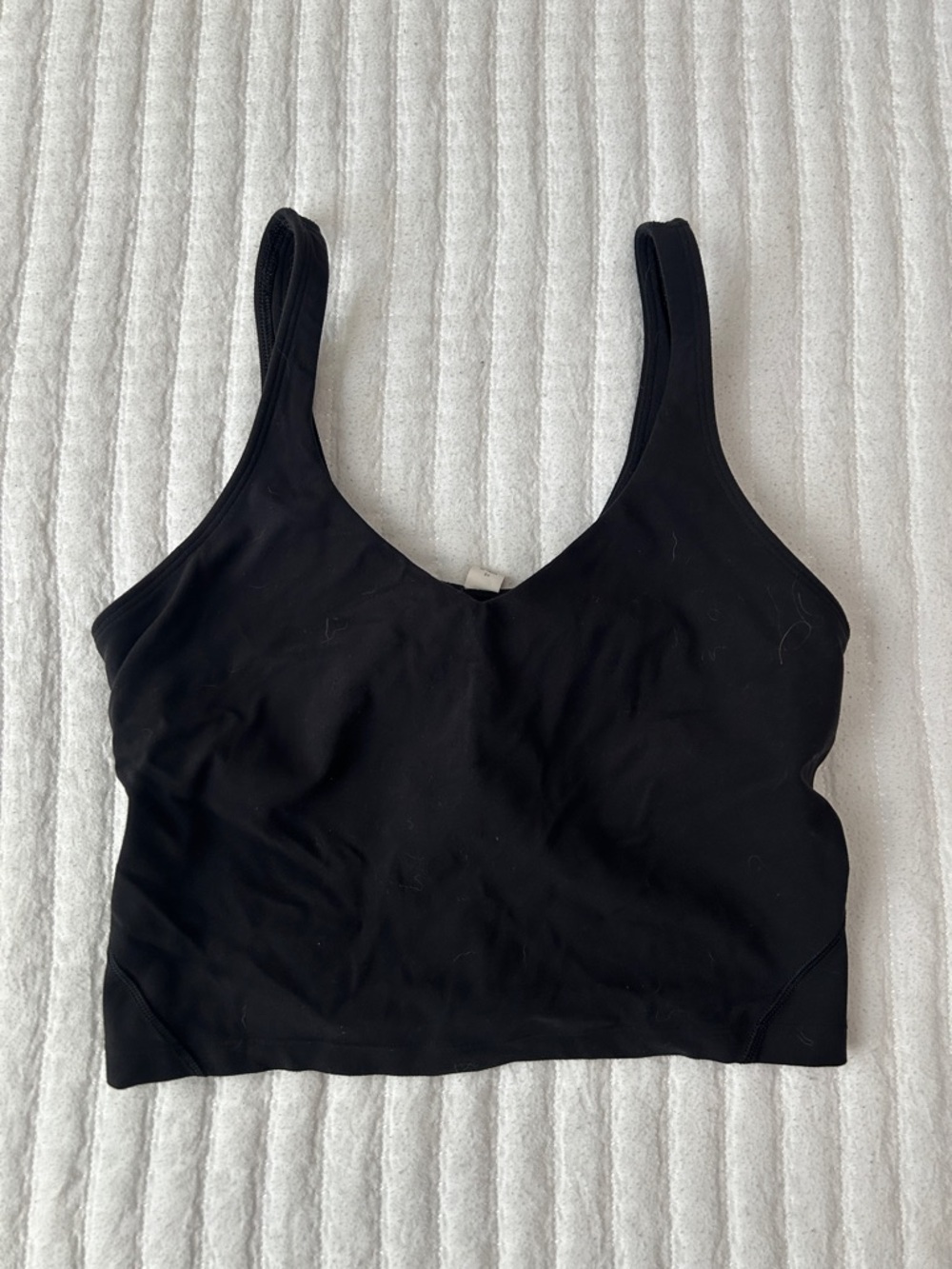 Lululemon Black Seamless Crop Tank